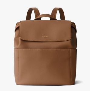 Mina Baie Leather Backpack Diaper Bag